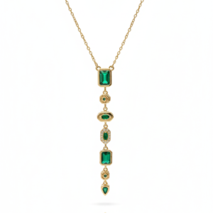 Zümrüt y baget kolye