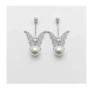 Gümüş kelebek küpe