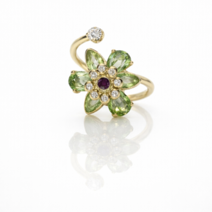 Bahar çiçeği yüzük